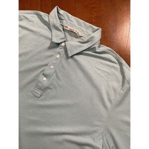 Travis Mathew Light Blue Short Sleeve Mens Polo Size XXL 2XL